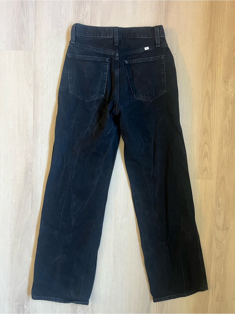 Aritzia Sunday Best Black Denim High-rise Wide Leg Jeans - Picture 3 of 5